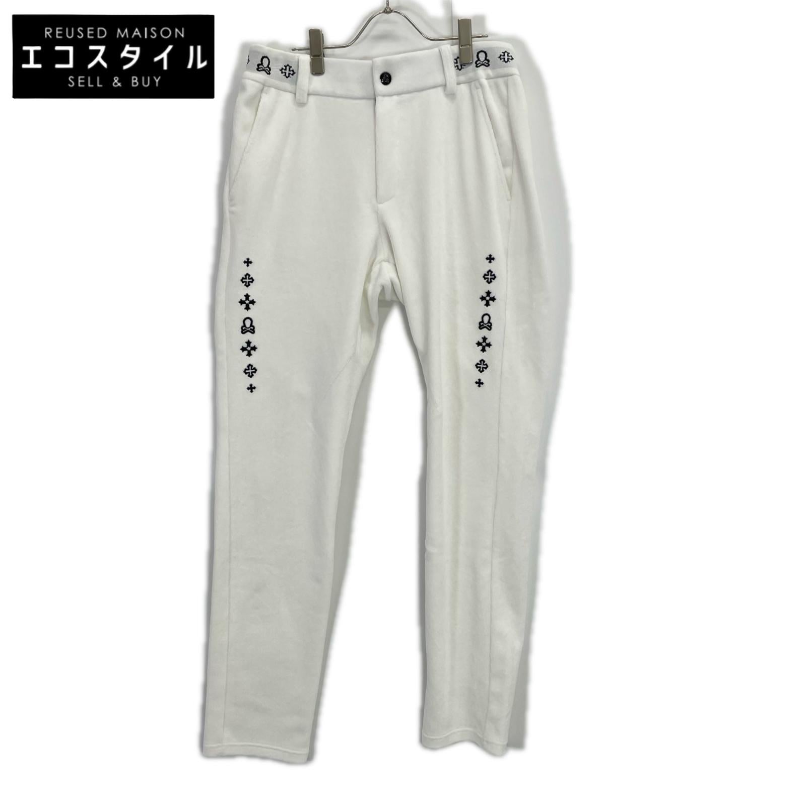 MARK&LONA マークアンドロナ 25年 MLM-5C-AT14 ホワイト Svastika Track Pants ボトムス
