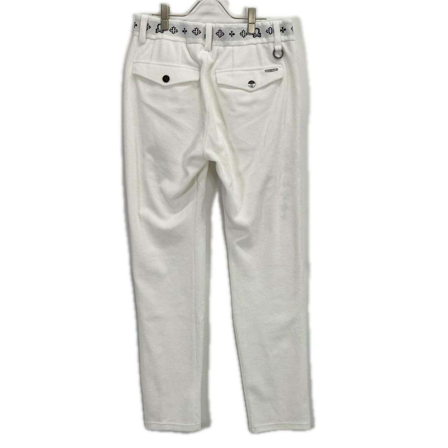 MARK&LONA マークアンドロナ 25年 MLM-5C-AT14 ホワイト Svastika Track Pants ボトムス