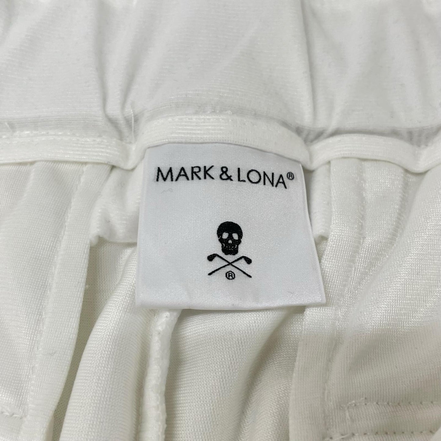 MARK&LONA マークアンドロナ 25年 MLM-5C-AT14 ホワイト Svastika Track Pants ボトムス