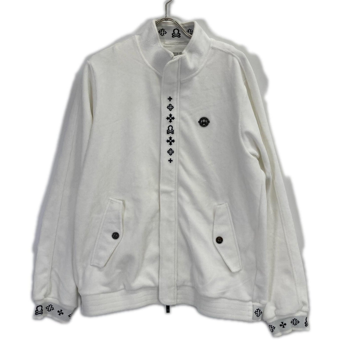 MARK&LONA マークアンドロナ 25年 MLM-5C-AD03 ホワイト Svastika Track Jacket ジャケット