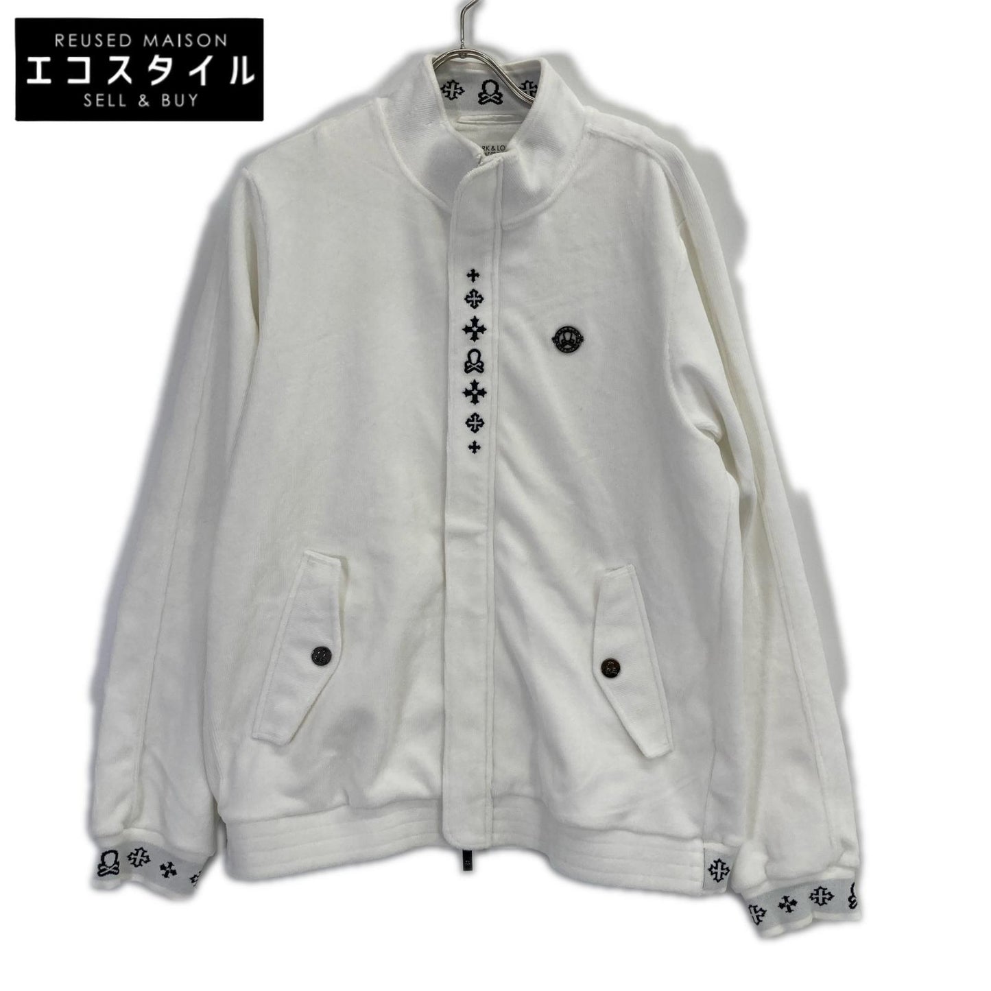 MARK&LONA マークアンドロナ 25年 MLM-5C-AD03 ホワイト Svastika Track Jacket ジャケット