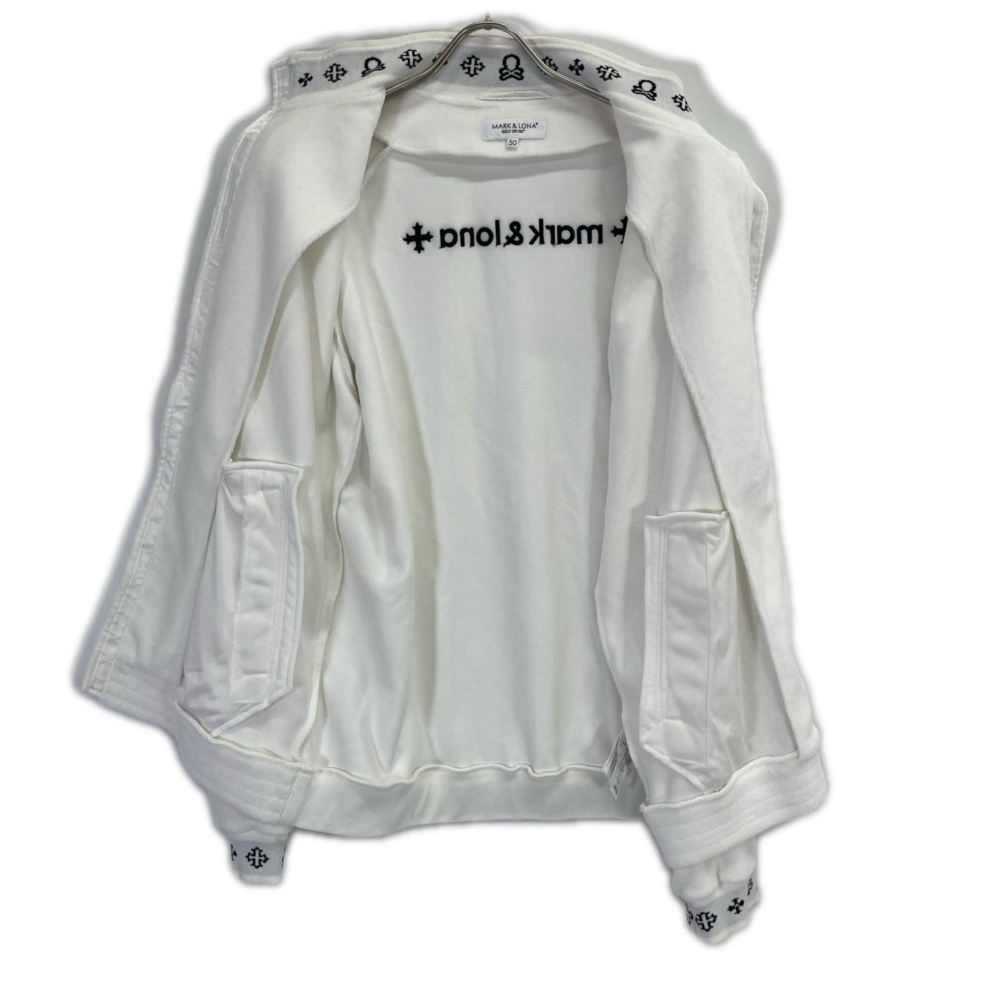 MARK&LONA マークアンドロナ 25年 MLM-5C-AD03 ホワイト Svastika Track Jacket ジャケット