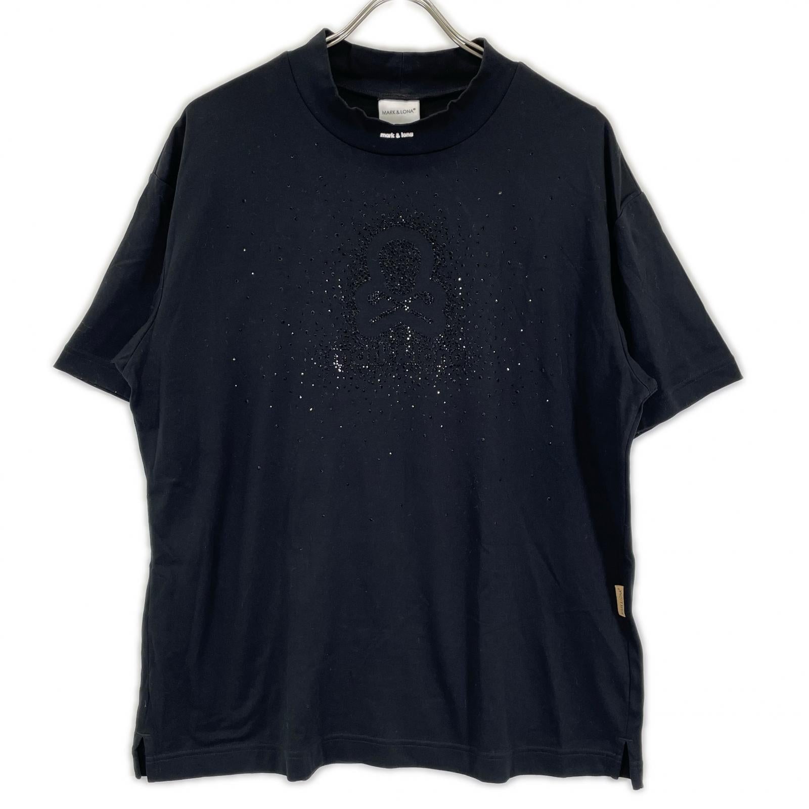 MARK&LONA マークアンドロナ 25年 MLM-5C-AA04 ブラック Ever Crystal Skull Mock Tシャツ トップス