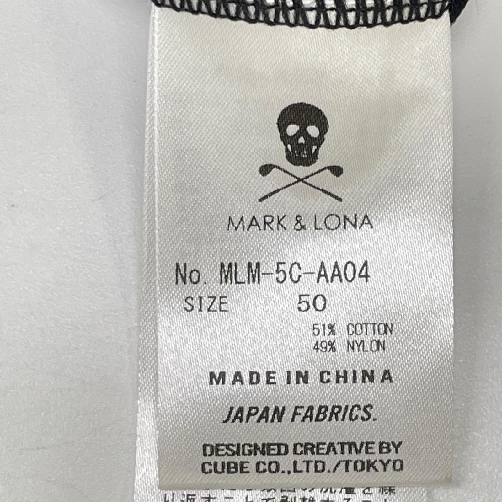 MARK&LONA マークアンドロナ 25年 MLM-5C-AA04 ブラック Ever Crystal Skull Mock Tシャツ トップス
