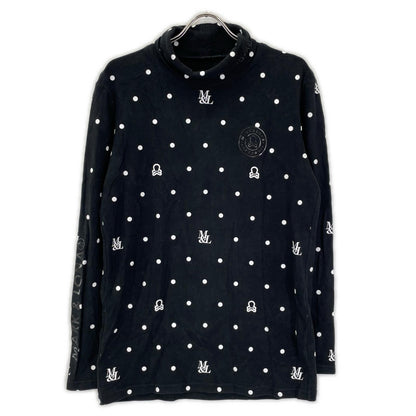MARK&LONA マークアンドロナ 25年 MLM-5C-AU04 ブラック DOT Mock Neck Layer プルオーバー トップス