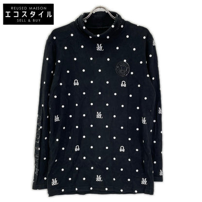 MARK&LONA マークアンドロナ 25年 MLM-5C-AU04 ブラック DOT Mock Neck Layer プルオーバー トップス
