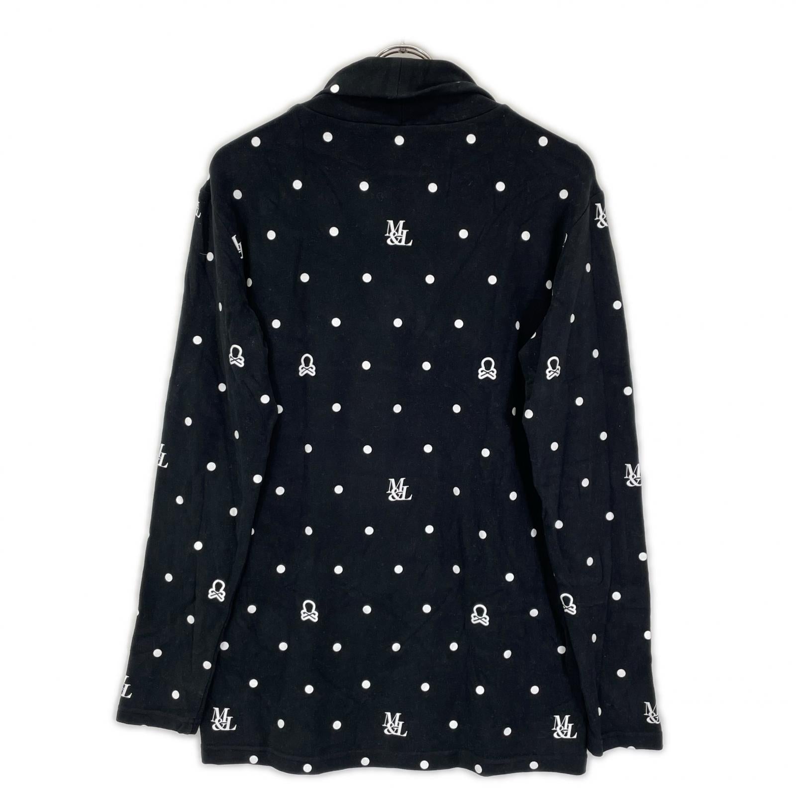 MARK&LONA マークアンドロナ 25年 MLM-5C-AU04 ブラック DOT Mock Neck Layer プルオーバー トップス