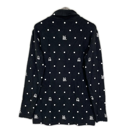MARK&LONA マークアンドロナ 25年 MLM-5C-AU04 ブラック DOT Mock Neck Layer プルオーバー トップス