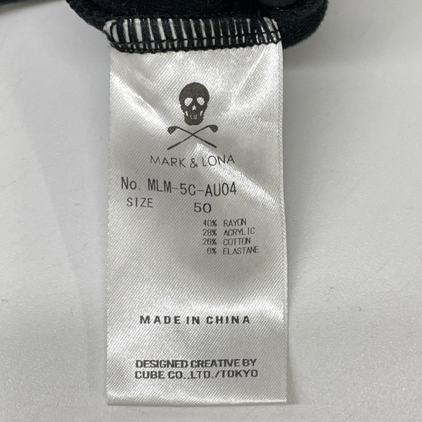 MARK&LONA マークアンドロナ 25年 MLM-5C-AU04 ブラック DOT Mock Neck Layer プルオーバー トップス
