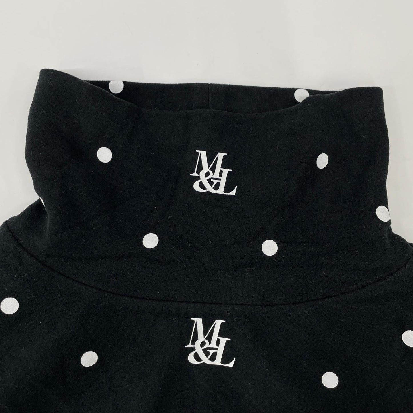 MARK&LONA マークアンドロナ 25年 MLM-5C-AU04 ブラック DOT Mock Neck Layer プルオーバー トップス