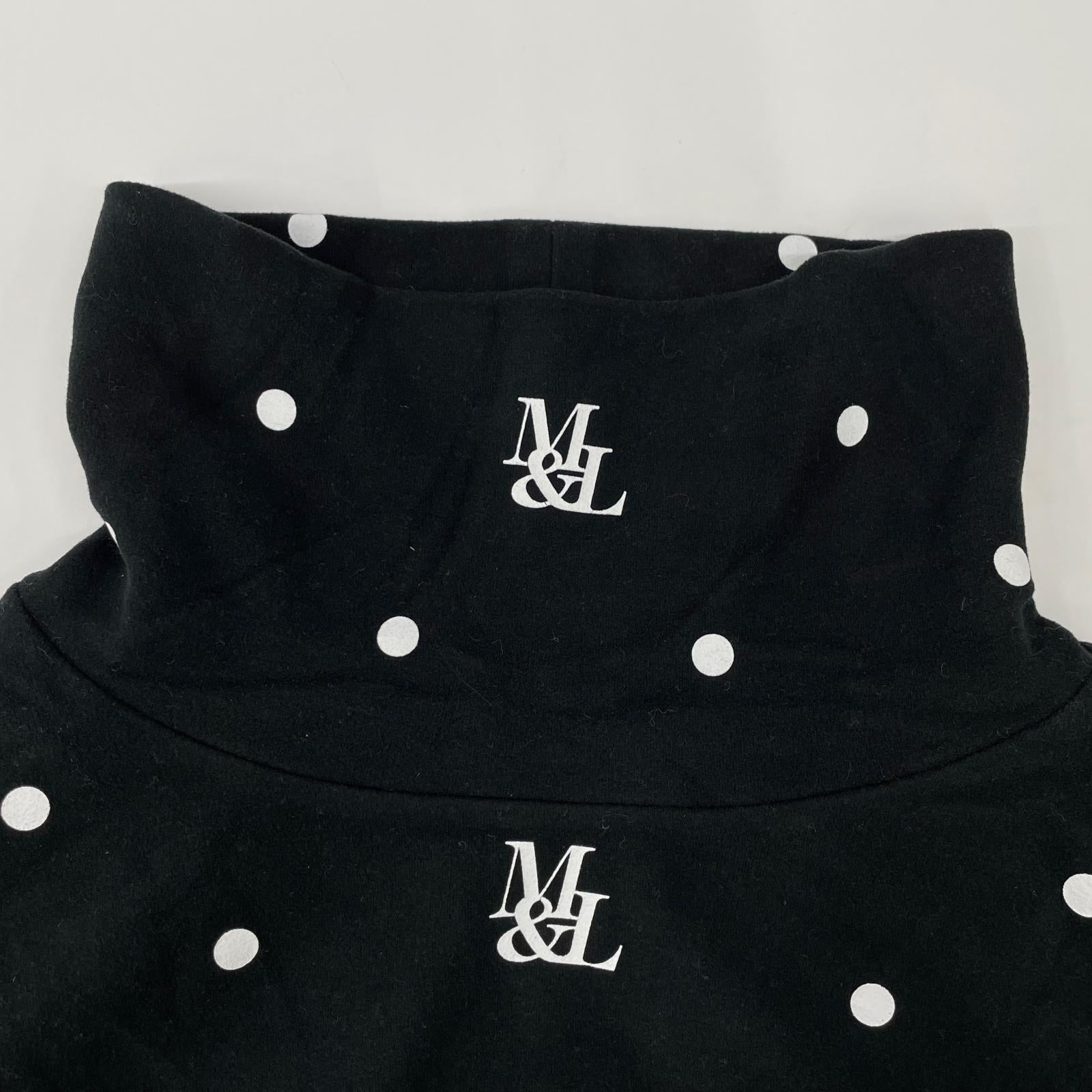 MARK&LONA マークアンドロナ 25年 MLM-5C-AU04 ブラック DOT Mock Neck Layer プルオーバー トップス