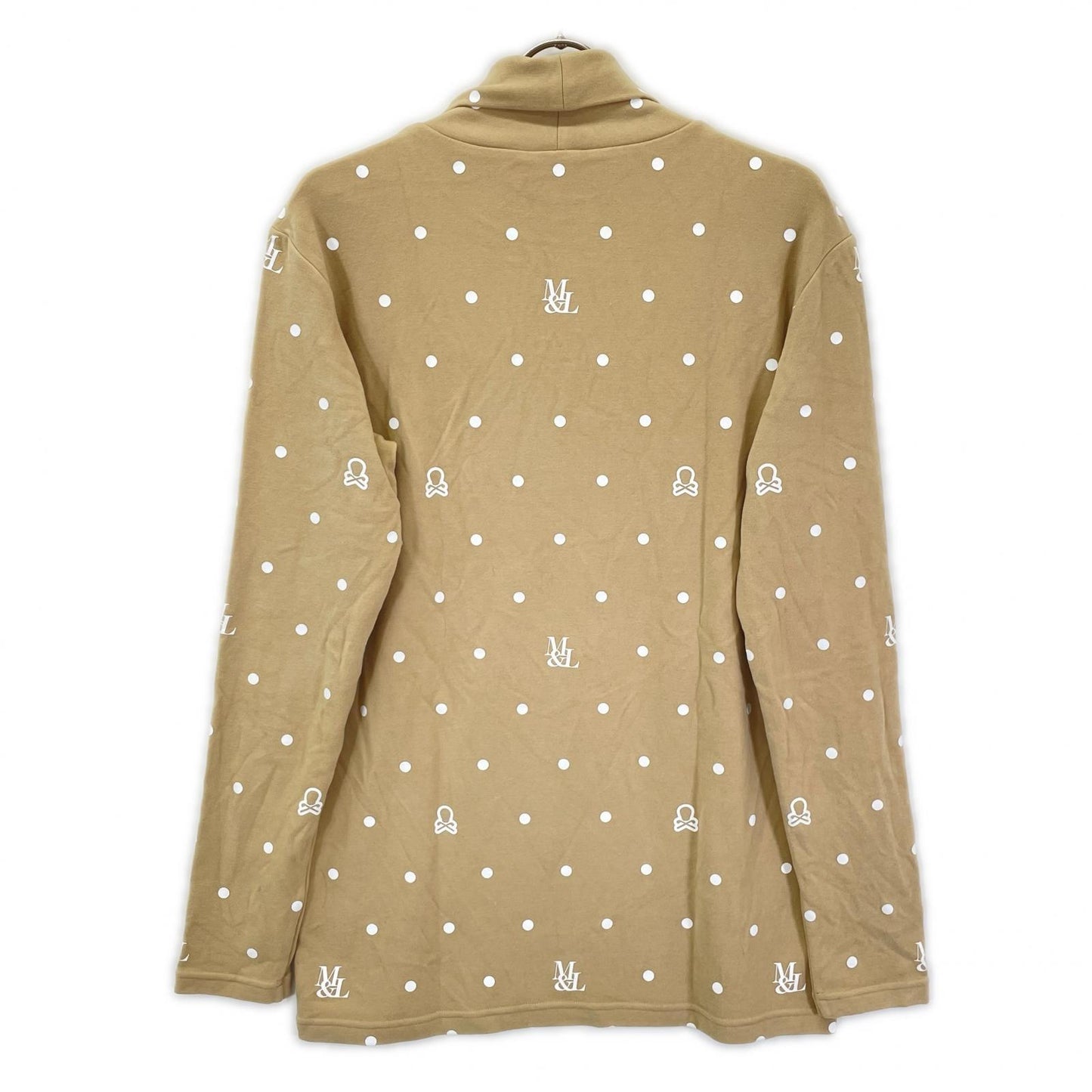MARK&LONA マークアンドロナ 25年 MLM-5C-AU04 ベージュ DOT Mock Neck Layer プルオーバー トップス