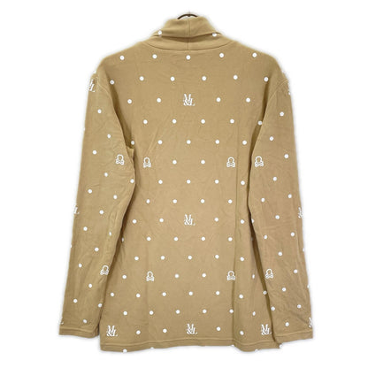 MARK&LONA マークアンドロナ 25年 MLM-5C-AU04 ベージュ DOT Mock Neck Layer プルオーバー トップス