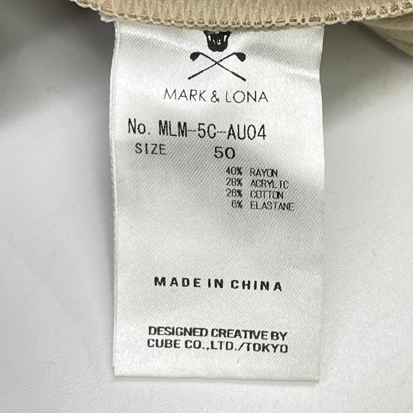 MARK&LONA マークアンドロナ 25年 MLM-5C-AU04 ベージュ DOT Mock Neck Layer プルオーバー トップス