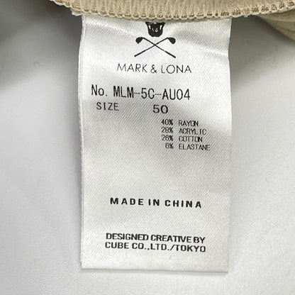 MARK&LONA マークアンドロナ 25年 MLM-5C-AU04 ベージュ DOT Mock Neck Layer プルオーバー トップス