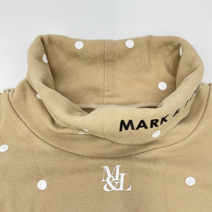 MARK&LONA マークアンドロナ 25年 MLM-5C-AU04 ベージュ DOT Mock Neck Layer プルオーバー トップス
