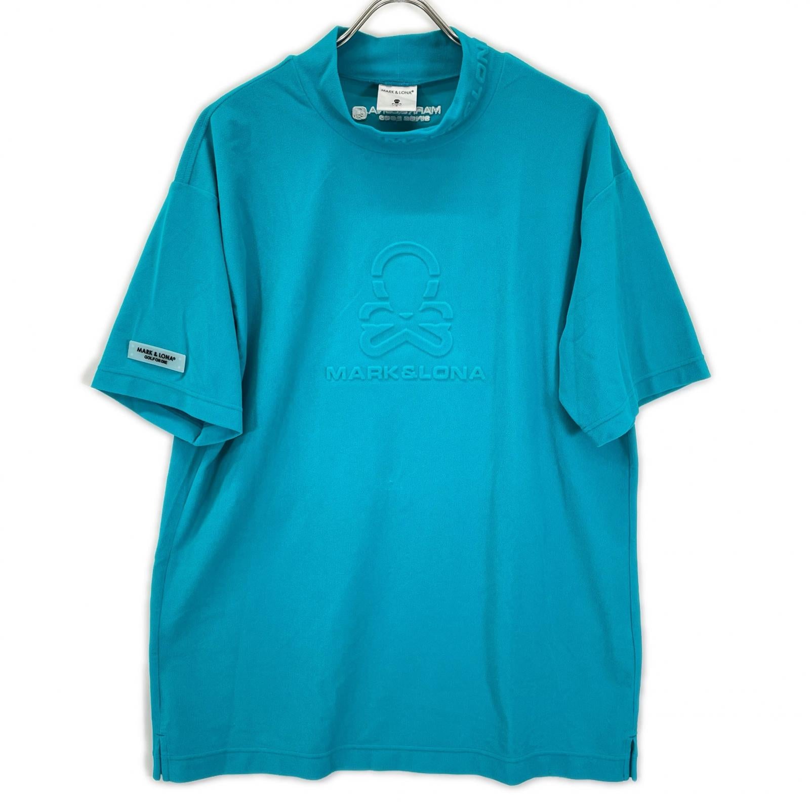 MARK&LONA マークアンドロナ 25年 MLM-5A-AA09 ブルー Ever ECONYL Mock Neck Tee トップス
