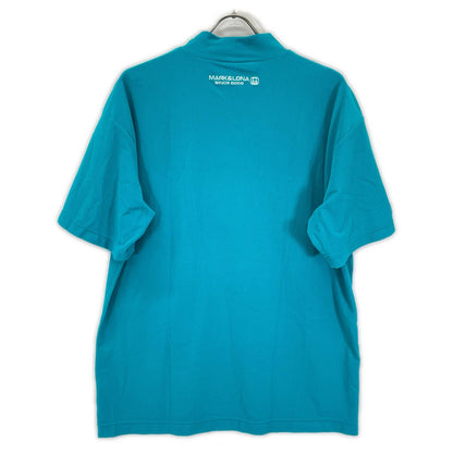 MARK&LONA マークアンドロナ 25年 MLM-5A-AA09 ブルー Ever ECONYL Mock Neck Tee トップス