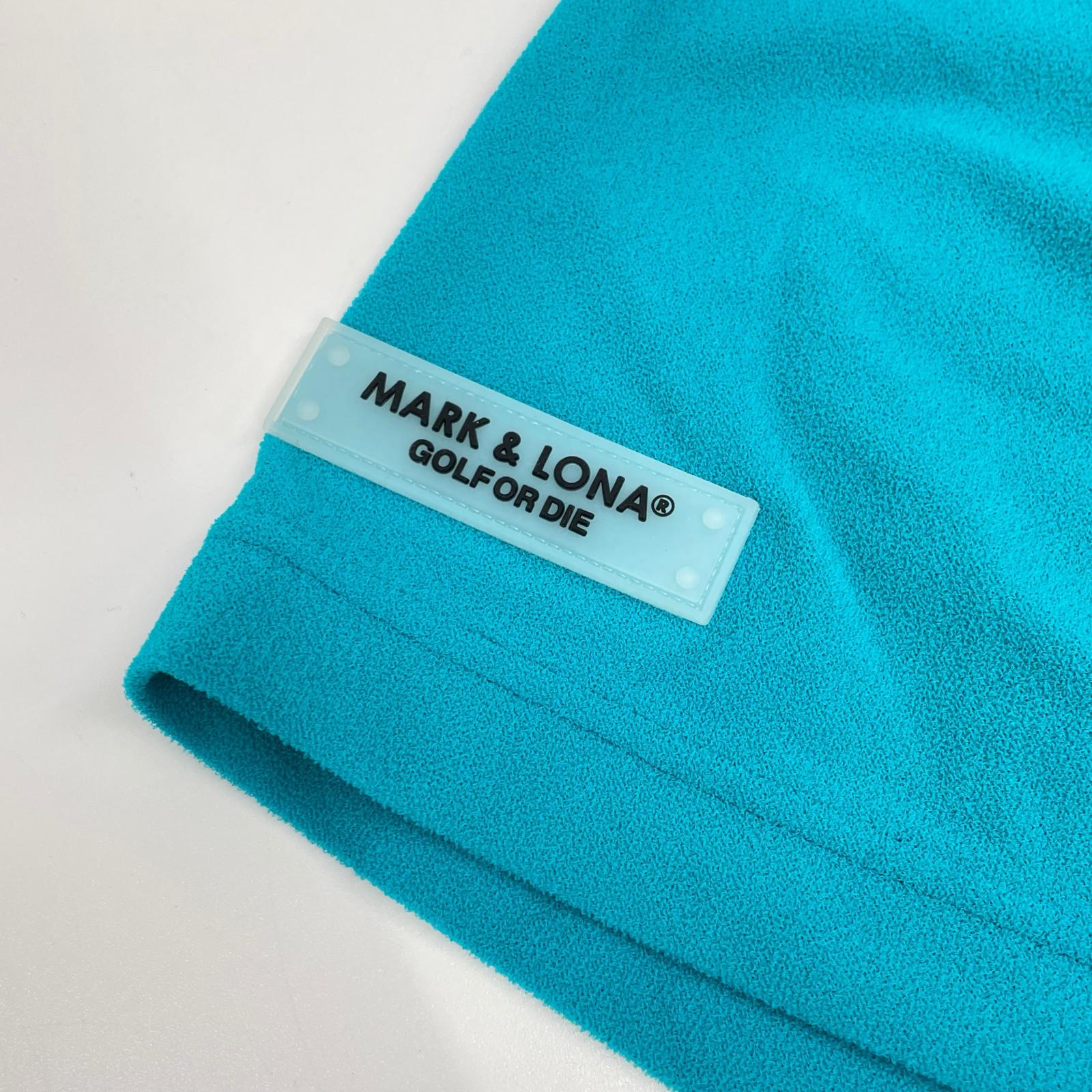 MARK&LONA マークアンドロナ 25年 MLM-5A-AA09 ブルー Ever ECONYL Mock Neck Tee トップス