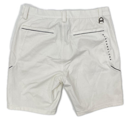 MARK&LONA マークアンドロナ 25SS MLM-5A-AT58 ホワイト ナイロン ゴルフ ショートパンツ ボトムス