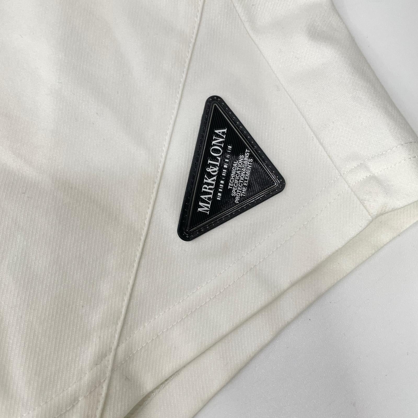 MARK&LONA マークアンドロナ 25SS MLM-5A-AT58 ホワイト ナイロン ゴルフ ショートパンツ ボトムス