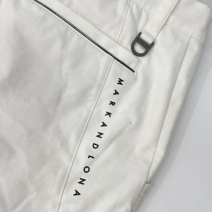 MARK&LONA マークアンドロナ 25SS MLM-5A-AT58 ホワイト ナイロン ゴルフ ショートパンツ ボトムス