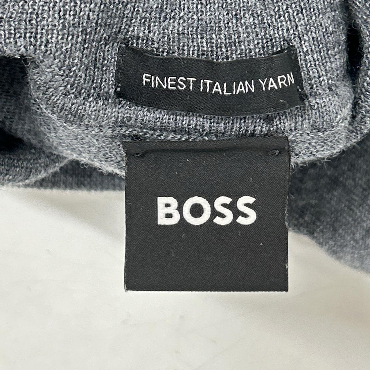 BOSS ボス 10241489 グレー ウール ハイネック セーター トップス