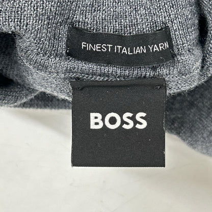 BOSS ボス 10241489 グレー ウール ハイネック セーター トップス