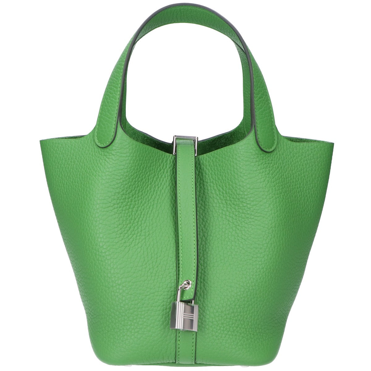 HERMES エルメス G刻 バンブー トリヨン SV金具 ピコタンロックPM ハンドバッグ