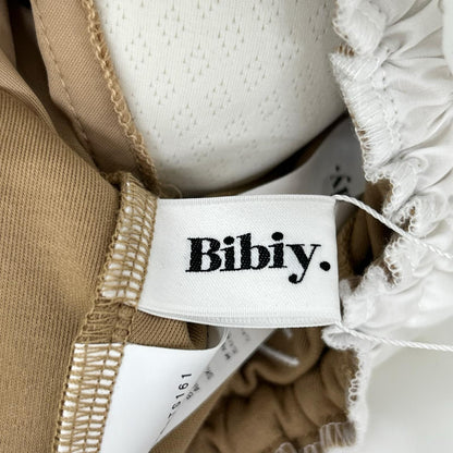 Bibiy ビビィ B60-TS161 ホワイト×ベージュ WINNIE BALLOON TOP トップス