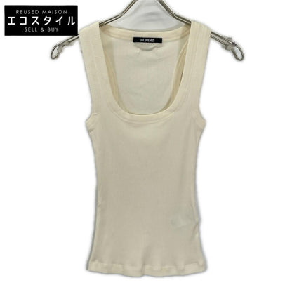 JACQUEMEUS ジャックムス 241JS158-2-32-100 アイボリー Gros Grain タンクトップ トップス
