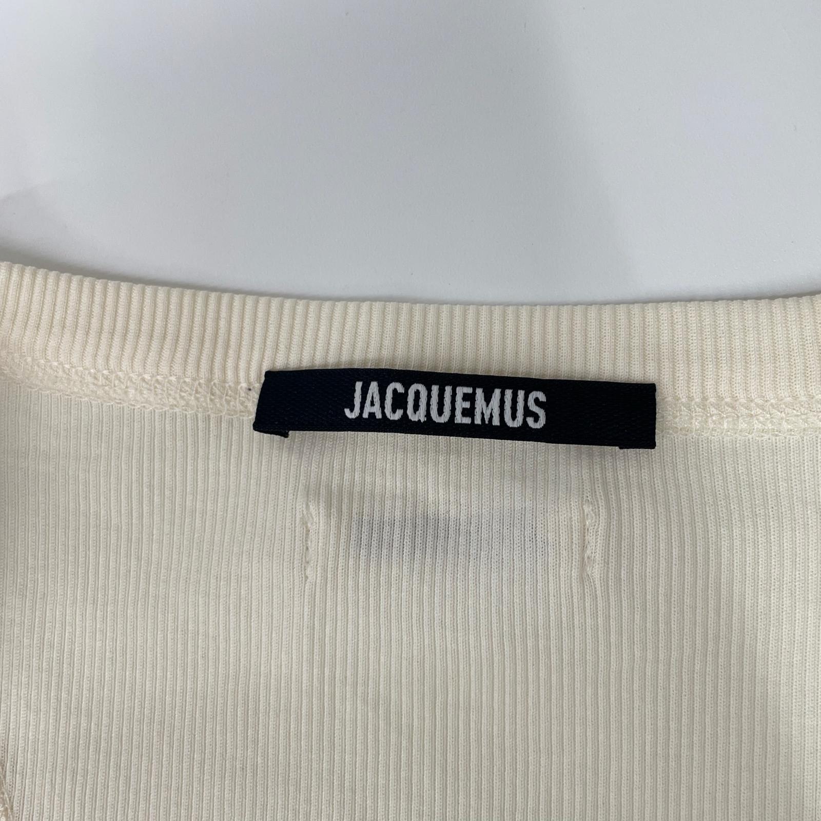 JACQUEMEUS ジャックムス 241JS158-2-32-100 アイボリー Gros Grain タンクトップ トップス
