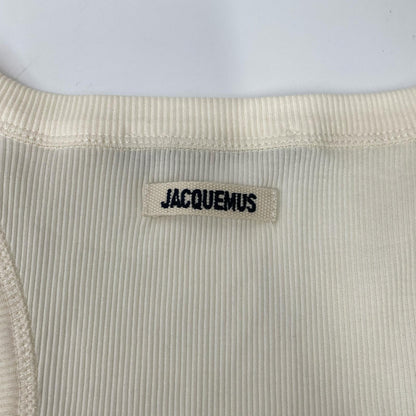 JACQUEMEUS ジャックムス 241JS158-2-32-100 アイボリー Gros Grain タンクトップ トップス