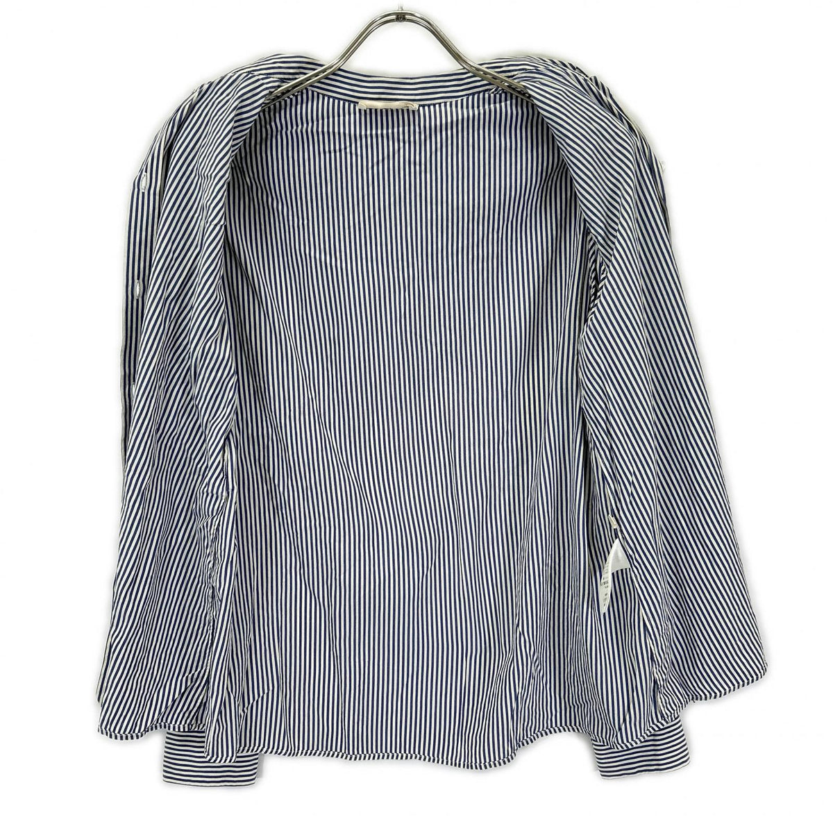 CELINE Celine 2B233110I striped silk bow-tie frill shirt top