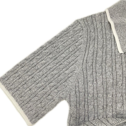FRAY I.D Fray I.D FWNO254297 gray 25SS polo-collar cable-knit mini dress dress