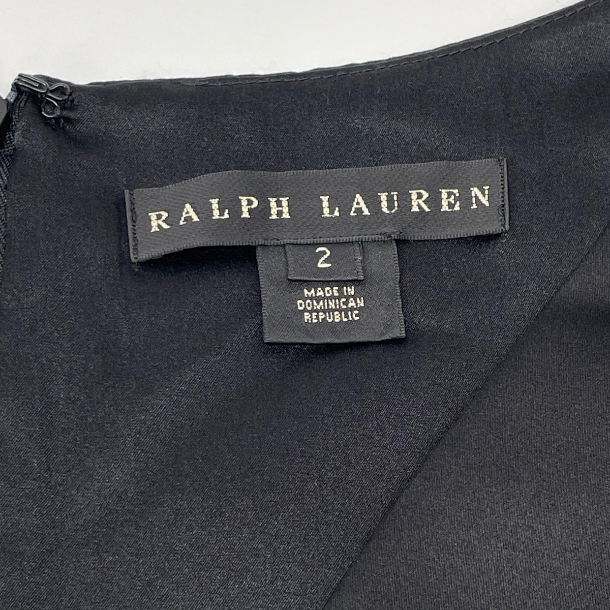 RALPHLAUREN ラルフローレン ブラック ノースリーブ ツイード 切り替えワンピース ワンピース