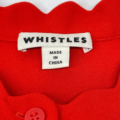 WHISTLES ウィッスルズ 2064178 レッド スカラップカラー デザインカラー ワンピース ワンピース