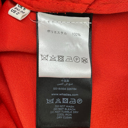 WHISTLES ウィッスルズ 2064178 レッド スカラップカラー デザインカラー ワンピース ワンピース