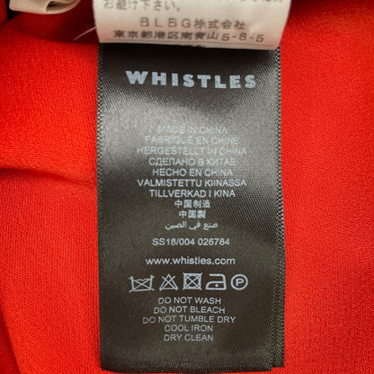 WHISTLES ウィッスルズ 2064178 レッド スカラップカラー デザインカラー ワンピース ワンピース