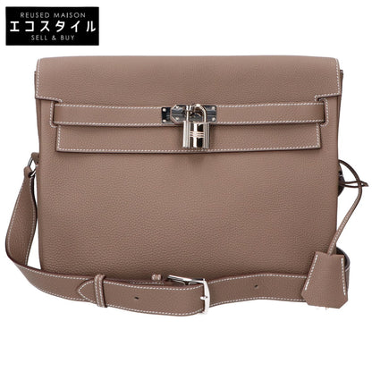 HERMES エルメス B刻印 トゴ エトゥープ メッセンジャーケリーGM ショルダーバッグ