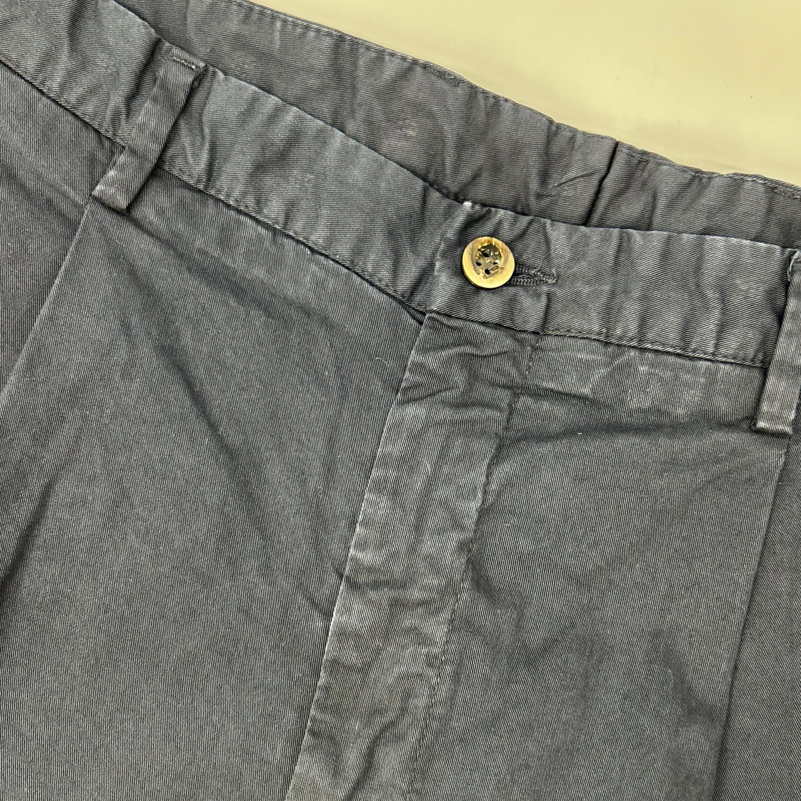 GERMANO ジェルマーノ 6595G ネイビー BEAMSF別注 コットンギャバジン 1プリーツショーツ ボトムス