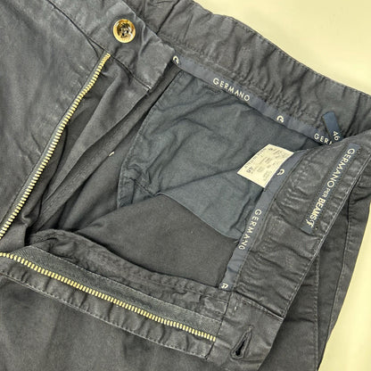 GERMANO ジェルマーノ 6595G ネイビー BEAMSF別注 コットンギャバジン 1プリーツショーツ ボトムス