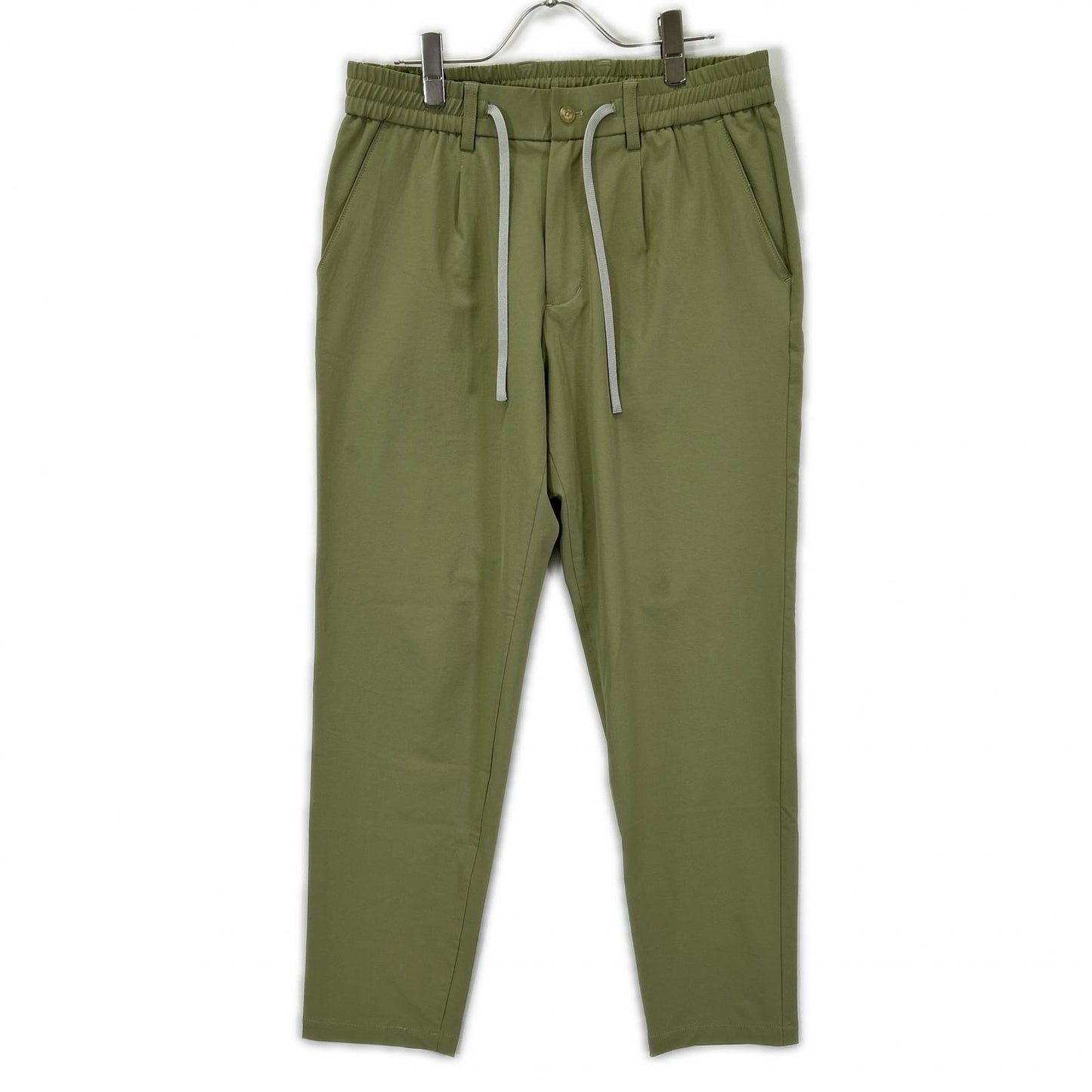 TRATTO トラット 31-7231211 グリーン ストレッチ ワンタック ワイドパンツ ボトムス