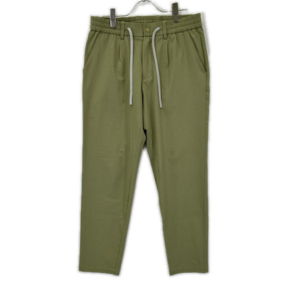 TRATTO トラット 31-7231211 グリーン ストレッチ ワンタック ワイドパンツ ボトムス