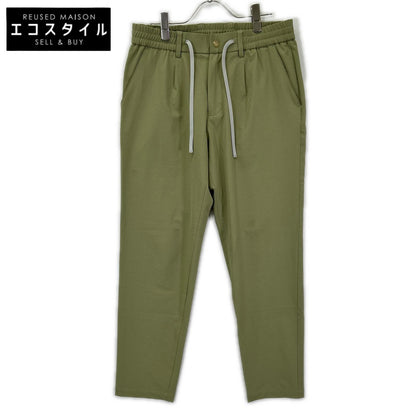 TRATTO トラット 31-7231211 グリーン ストレッチ ワンタック ワイドパンツ ボトムス
