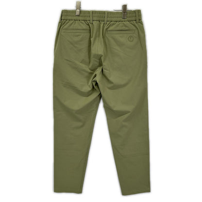 TRATTO トラット 31-7231211 グリーン ストレッチ ワンタック ワイドパンツ ボトムス