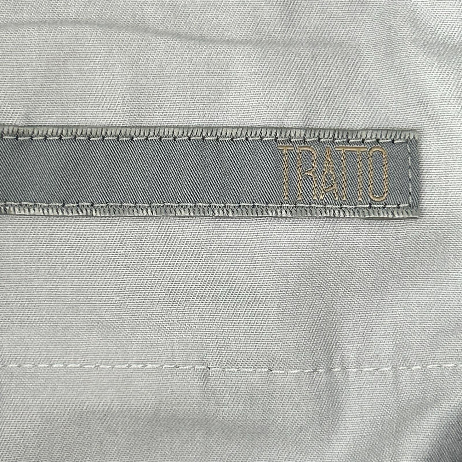 TRATTO トラット 31-7231211 グリーン ストレッチ ワンタック ワイドパンツ ボトムス