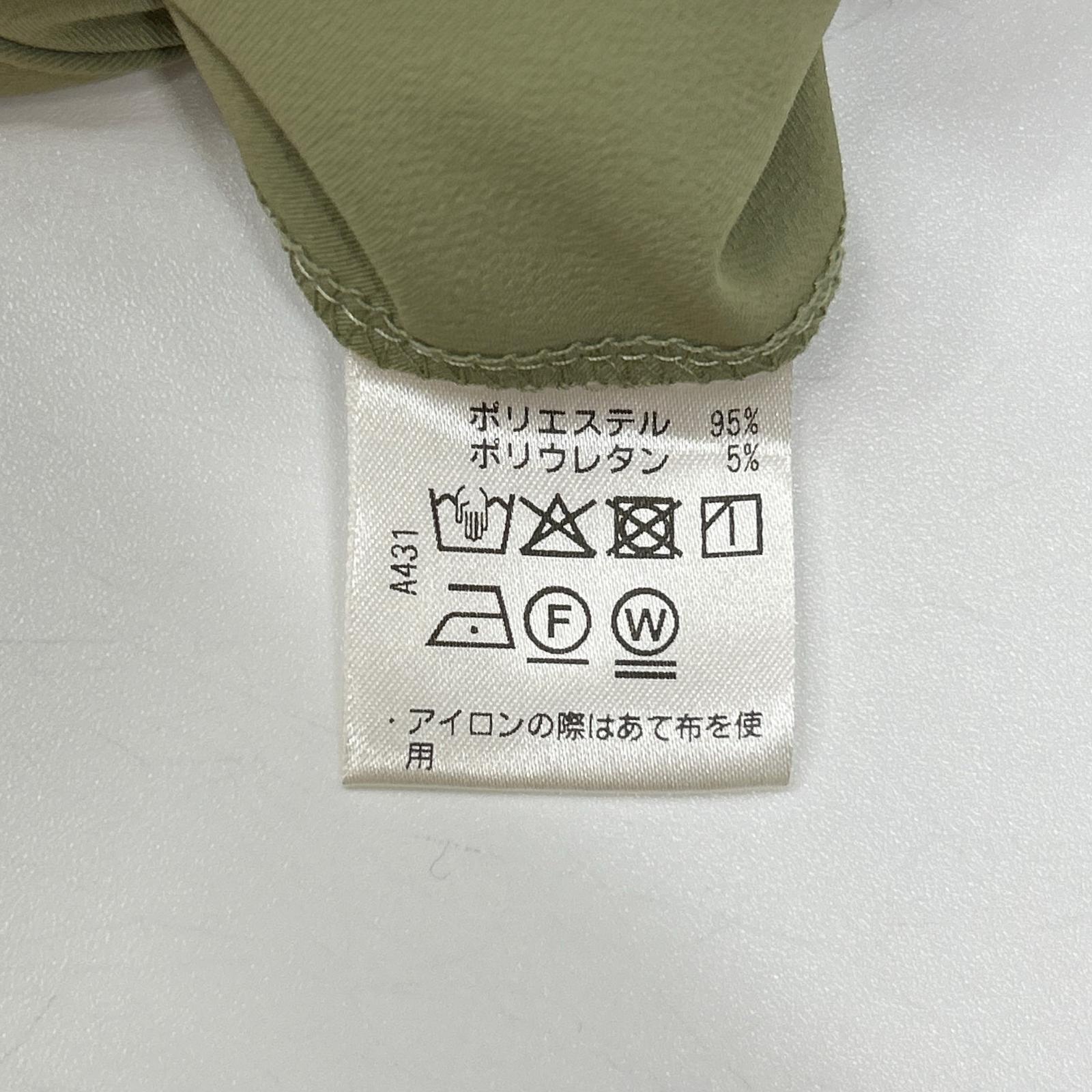 TRATTO トラット 31-7231211 グリーン ストレッチ ワンタック ワイドパンツ ボトムス