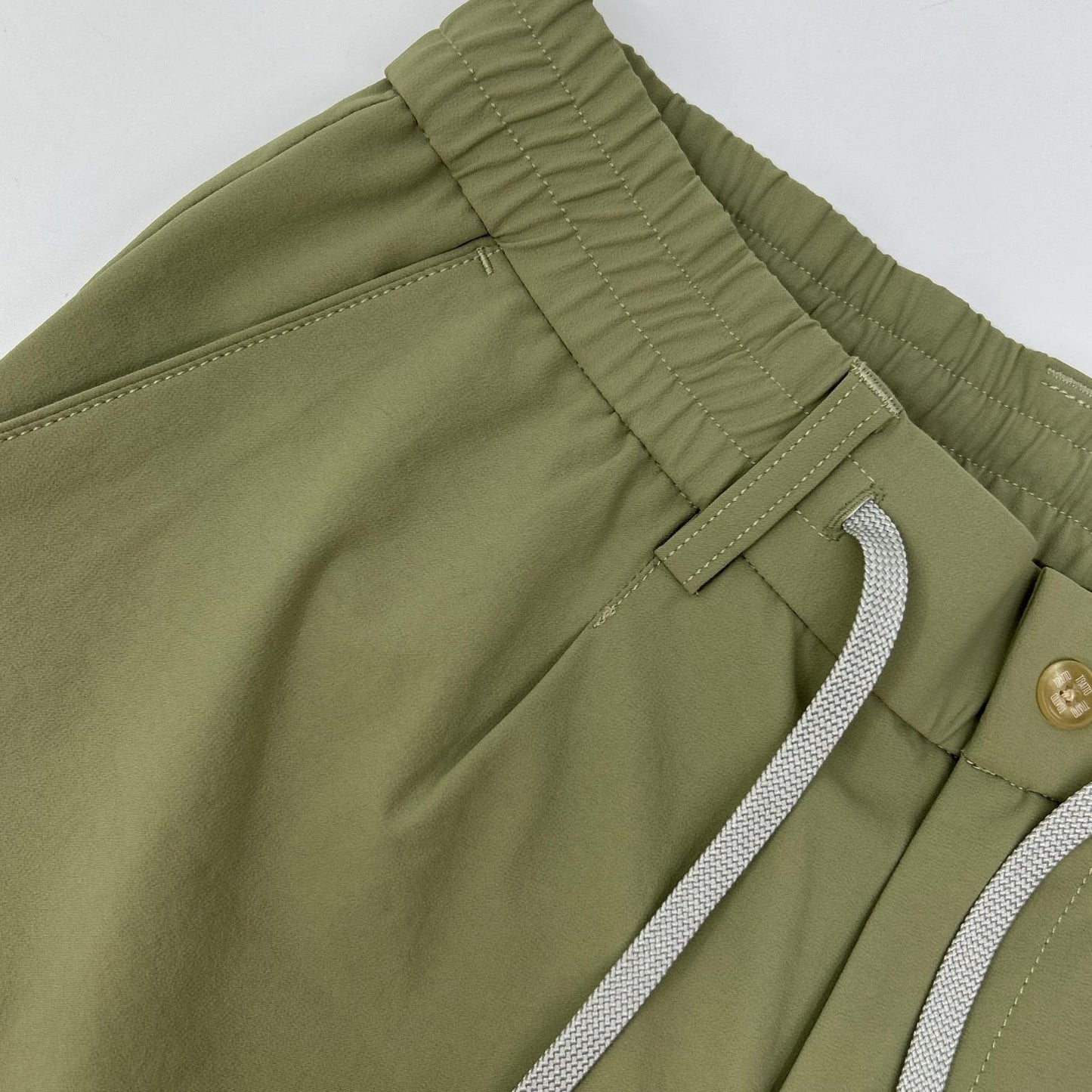 TRATTO トラット 31-7231211 グリーン ストレッチ ワンタック ワイドパンツ ボトムス