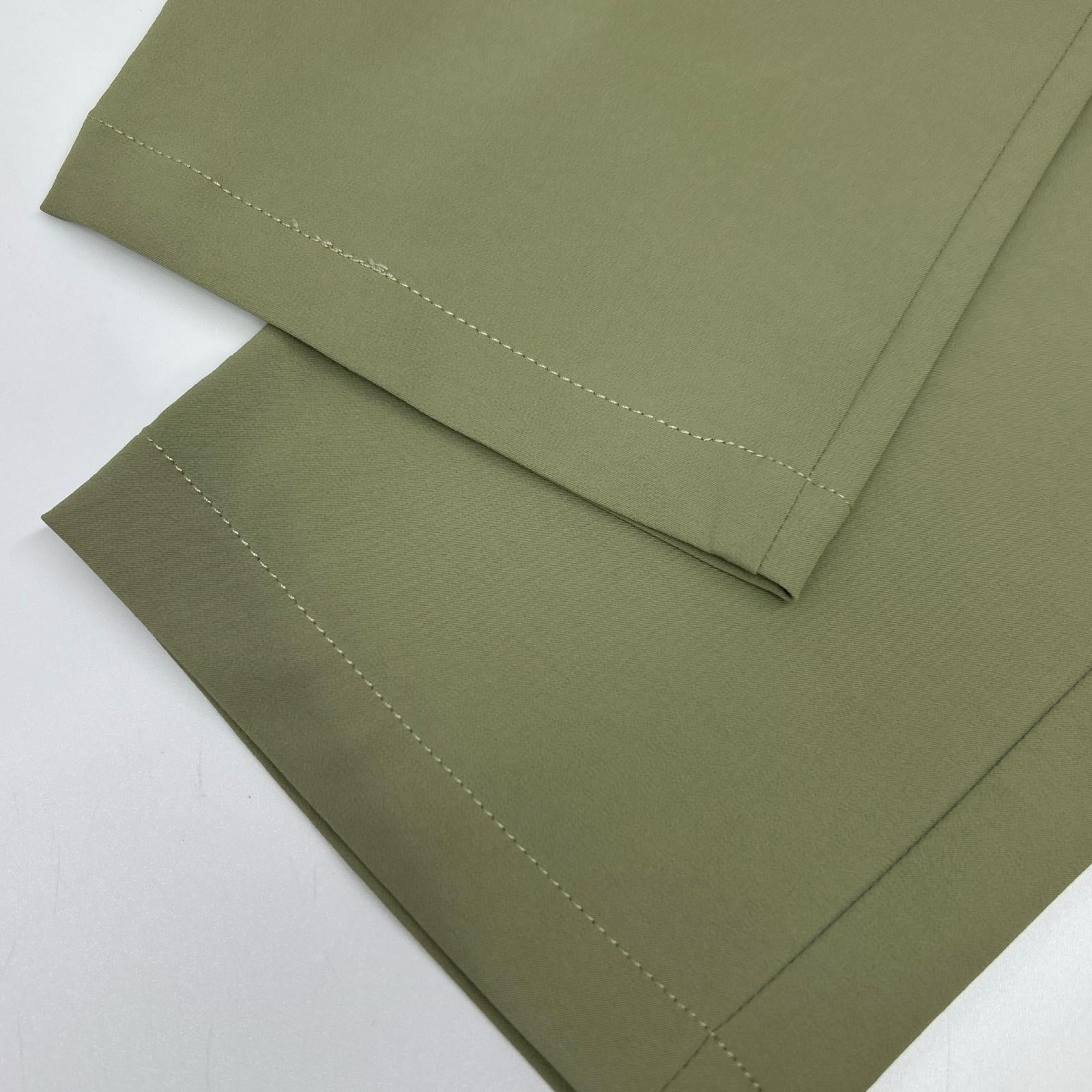 TRATTO トラット 31-7231211 グリーン ストレッチ ワンタック ワイドパンツ ボトムス